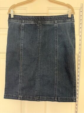 Classic Blue Denim Pencil Skirt